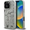 Karl Lagerfeld Grained Pattern & Logo MagSafe Case Защитный чехол для iPhone 16 Pro Max / серый Чехлы - альтернативные
