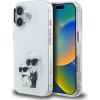 Karl Lagerfeld IML Aquarelle Karl & Choupette & Logo Защитный чехол для iPhone 16 / белый Чехлы - альтернативные