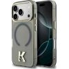 Karl Lagerfeld IML K Head Logo MagSafe Aizsargapvalks priekš iPhone 17 Pro Max / melns Neoriģinālie Maciņi
