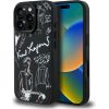 Karl Lagerfeld Grained Pattern & Logo MagSafe Case Защитный чехол для iPhone 16 Pro / чёрный Чехлы - альтернативные
