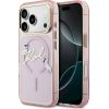 Karl Lagerfeld IML Choupettes Karl Script Logo MagSafe Защитный чехол для iPhone 17 Pro Max / розовый Чехлы - альтернативные
