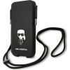 Karl Lagerfeld Torebka KLHCP12MOPHKMK 6.1" hardcase Saffiano Ikonik Karl`s Защитный чехол / чёрный Чехлы - альтернативные