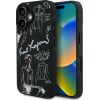 Karl Lagerfeld Grained Pattern & Logo MagSafe Case Защитный чехол для iPhone 16 / чёрный Чехлы - альтернативные