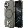 Karl Lagerfeld IML K Head Logo MagSafe Aizsargapvalks priekš iPhone 17 / melns Neoriģinālie Maciņi