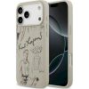 Karl Lagerfeld Grained Pattern & Logo MagSafe Case Aizsargapvalks priekš iPhone 17 Pro Max / pelēks Neoriģinālie Maciņi