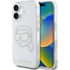 Karl Lagerfeld IML Rhinestones Karl Head Защитный чехол для iPhone 16 / прозрачный Чехлы - альтернативные