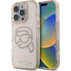 Karl Lagerfeld IML Rhinestones Karl Head Case Защитный чехол для iPhone 16 Pro / розовый Чехлы - альтернативные