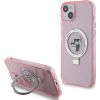 Karl Lagerfeld KLHMP15MHMRSKCP Hardcase Ring Stand Karl&Cho Защитный чехол для iPhone 15 Plus / 14 Plus 6.7" / розовый Чехлы - альтернативные