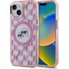 Karl Lagerfeld KLHMP15MHMCKMHP IML Monogram Karl&Choupette Head MagSa Защитный чехол для iPhone 15 Plus 6.7" / розовый Чехлы - альтернативные