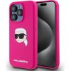 Karl Lagerfeld KLHMP15LSKHPPLF Aizsargapvalks priekš iPhone 15 Pro 6.1" / fuksija Neoriģinālie Maciņi
