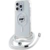 Karl Lagerfeld KLHMP15LHCCHNT Защитный чехол для iPhone 15 Pro 6.1" transparent IML Choupette Head & Cord Magsa Чехлы - альтернативные