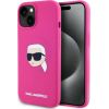 Karl Lagerfeld KLHMP15SSKHPPLF Aizsargapvalks priekš iPhone 15 6.1" / fuksijas Neoriģinālie Maciņi