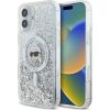 Karl Lagerfeld KLHMP16MLGKISGH Aizsargapvalks priekš iPhone 16 Plus 6.7" transparent Liquid Glitter Karl Head Mag Neoriģinālie Maciņi