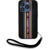 Karl Lagerfeld Saffiano Athleisure Stripes Cord Защитный чехол для iPhone 15 Pro / красный Чехлы - альтернативные
