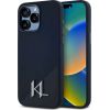 Karl Lagerfeld Silicone Shadow Metal Initial MagSafe Aizsargapvalks priekš iPhone 15 Pro / melns Neoriģinālie Maciņi