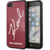 Karl Lagerfeld KLHCI8DLKSRE Hard Case Signature Glitter Защитный чехол для iPhone 7/8/SE 2020 / SE 2022 / красный Чехлы - альтернативные