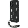 Karl Lagerfeld Saffiano Crystals w/Chain Case Защитный чехол для iPhone 16 / чёрный Чехлы - альтернативные