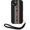 Karl Lagerfeld Saffiano Athleisure Stripes Cord Защитный чехол для iPhone 15 / красный Чехлы - альтернативные