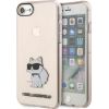 Karl Lagerfeld KLHCI8HNCHTCP Ikonik Choupette Aizsargapvalks priekš iPhone 7/8/SE 2020 / SE 2022 / rozā Neoriģinālie Maciņi