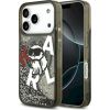 Karl Lagerfeld Liquid Glitter Choupette Logo MagSafe Case Aizsargapvalks priekš iPhone 17 Pro / melns Neoriģinālie Maciņi