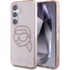 Karl Lagerfeld Rhinestones K. Head Logo Защитный чехол для Samsung Galaxy S25 / розовый Чехлы - альтернативные