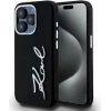 Karl Lagerfeld Silicone Metal Script Logo Case Защитный чехол для iPhone 15 Pro Max / чёрный Чехлы - альтернативные