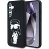 Karl Lagerfeld Silicone Graffiti Ikonik Printed Logo MagSafe Aizsargapvalks priekš Samsung Galaxy S25 / melns Neoriģinālie Maciņi