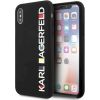 Karl Lagerfeld KLHCPXBHWHBK Glossy Bauhaus Aizsargapvalks priekš iPhone X/XS / melns Neoriģinālie Maciņi