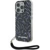 Karl Lagerfeld KLHCP16XHZBPKCCU Aizsargapvalks priekš iPhone 16 Pro Max 6.9" / violets Zebra With Cord Neoriģinālie Maciņi