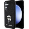 Karl Lagerfeld KLHCS24MGKNPSK Hardcase Fixed Glitter Ikonik Logo Metal Pin Защитный чехол для Samsung Galaxy S24+ S926 / чёрный Чехлы - альтернативные