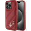 Karl Lagerfeld KLHCP15XPQDSMGR Diagonal Quilted Script Защитный чехол для iPhone 15 Pro Max 6.7" / красный Чехлы - альтернативные