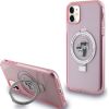 Karl Lagerfeld KLHMN61HMRSKCP Hardcase Ring Stand Karl&Choupette Mag Защитный чехол для iPhone 11/XR 6.1" / розовый Чехлы - альтернативные