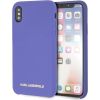 Karl Lagerfeld KLHCPXSLVOG Silicone Hardcase Aizsargapvalks priekš iPhone X/Xs / violets Neoriģinālie Maciņi