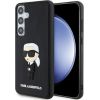 Karl Lagerfeld KLHCS24M3DRKINK Hardcase 3D Rubber Ikonik Aizsargapvalks priekš Samsung Galaxy S24+ S926 / melns Neoriģinālie Maciņi