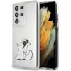 Karl Lagerfeld KLHCS21LCFNRC Hardcase Choupette Fun Защитный чехол для Samsung Galaxy S21 Ultra G998 / прозрачный Чехлы - альтернативные