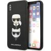 Karl Lagerfeld KLHCPXSAKICKCBK Saffiano Karl&Choupette Head Защитный чехол для iPhone X/XS / чёрный Чехлы - альтернативные