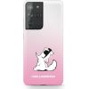 Karl Lagerfeld KLHCS21LCFNRCPI Hardcase Защитный чехол для Samsung Galaxy S21 Ultra G998 / pink Choupette Fun Чехлы - альтернативные