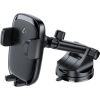 Acefast   IN-CAR Phone Holder With 15W FAST Wireless Charger Black Telefonu lādētāji 12v Automašīnām