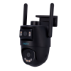 Uniarch WiFi/IP ārējā kamera ar diviem objektiviem 3MP 4mm / 3MP 2.8mm Video novērošanas kameras