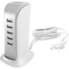 Dudao   5x USB charger with built-in EU power cable white (A5EU) Telefonu lādētāji 220v