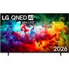 LG QNED72 AI, 75'', 4K UHD, QNED Mini LED, black - TV Телевизоры