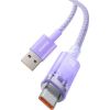 Baseus USB uz USB-C kabelis 6A 1m / violets Data USB kabeļi