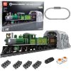Leantoys Construction Blocks Remote Controlled Steam Train RC Green 1212 pcs. Jaunumi, Bērnu preces