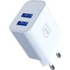 3mk FlowPower 10W 2.4A 2A White (5903108750806) Telefonu lādētāji 220v