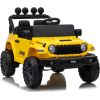 Lean Cars Jeep Rubicon DK-JWR558 24V Yellow Battery-Powered Vehicle Jaunumi, Bērnu preces