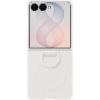 Samsung Galaxy Flip8 Silicone Ring Magnet Case White Oriģinālie maciņi