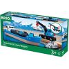 BRIO container ship with crane truck - 33534 Konstruktori 