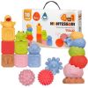 Tullo Klocki sensoryczne Zestaw Montessori 18szt Машины и аксессуары