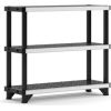 Keter 3 līmeņu plaukts Fused 122,1x45,7x105,8cm melns Jaunumi -Dārzam