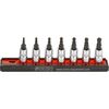 Muciņu ar uzgaļiem komplekts Sonic Equipment 100704; 1/4''; 7 gab. Mehāniskie instrumenti